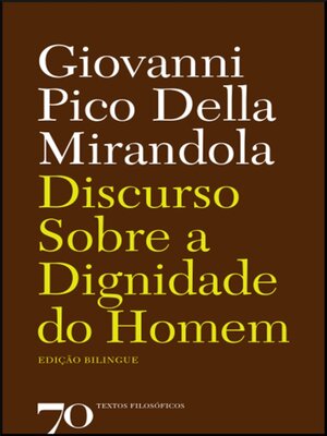 cover image of Discurso sobre a Dignidade do Homem